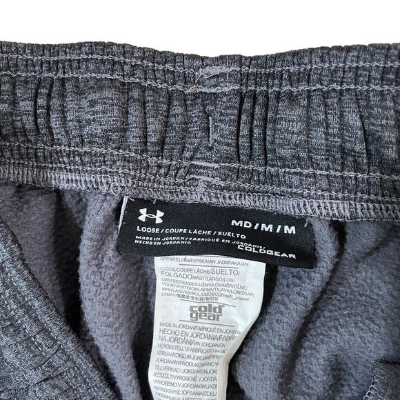 Under Armour Men's Size Medium Coldgear Loose Fit Sweatpants Gym Sports Fitness - Picture 2 of 4